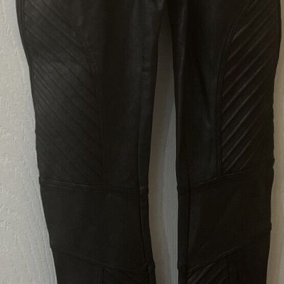 spanx faux leather leggings black XS Style# 20891R